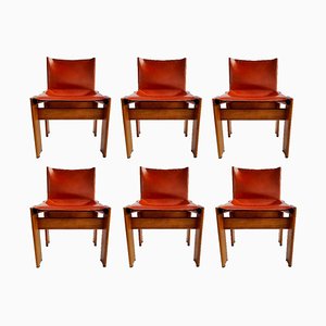 Monk Chairs by Afra & Tobia Scarpa for Molteni, Italy, 1974, Set of 6