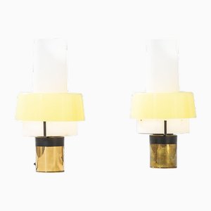 Glass Table Lamps from Stilnovo, 1960s, Set of 2