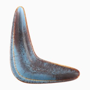 Boomerang Schale aus Steingut von Gunnar Nylund für Rörstrand