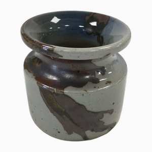 Glasierte Steingut Vase von Claes Thell für Höganäs