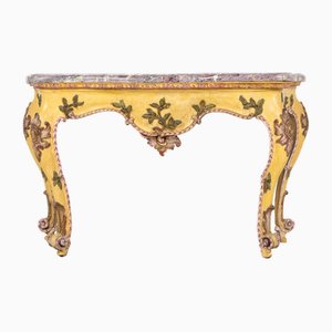Table Console Antique Peinte, Italie, 1700s