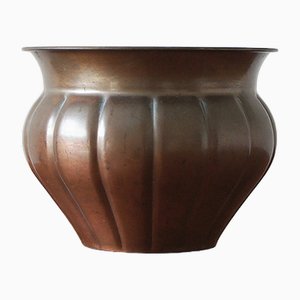 Copper Plant Pot by Eugen Zint, 1940s