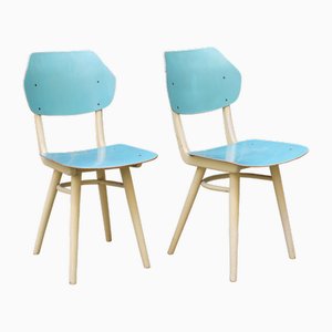 Mid-Century Modern Dining Chairs by Ton, 1960s, Set of 2