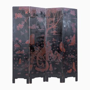Chinese Lacquer Screen, 1950s