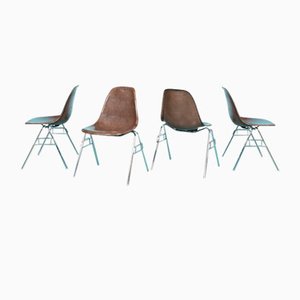 Dining Chairs in Fiberglass by Charles & Ray Eames for Vitra, 1960s, Set of 4