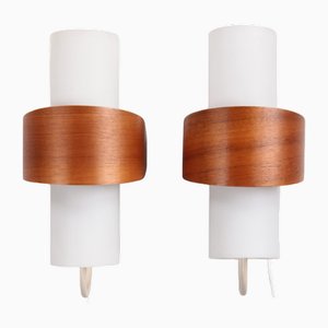 Model Nx40 Wall Lamps by Louis Kalff for Philips, the Netherlands, 1960s, Set of 2