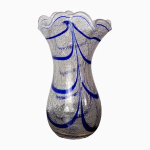 Blue Vase in Murano Glass from Seguso, Italy, 1960s