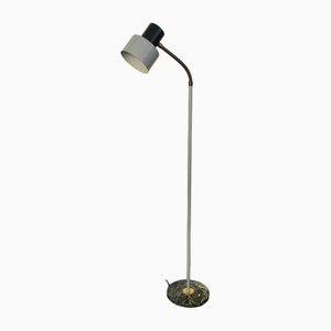 Lámpara de pie italiana de aluminio latón de Stilux Milano, años 50
