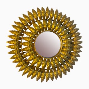 Italian Round Sun Mirror, 1950s