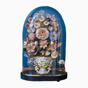 Globe de Mariée avec Bouquet en Porcelaine