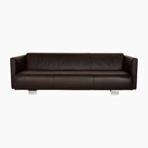 6300 Sofa aus braunem Leder von Rolf Benz