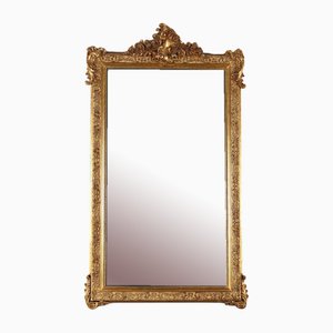 Espejo vintage con marco dorado