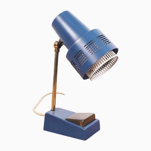 Kleine blaue Schreibtischlampe, 1970er