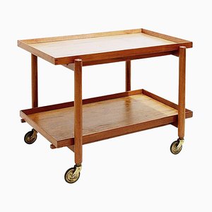 Mid-Century Modern Model 23/2 Serving Trolley attributed to Poul Hundevad from Hundevad & Co., 1960s