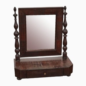 Miroir de Table avec Cadre en Noyer