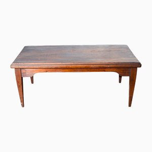 Tavolino in legno con ripiano pieghevole