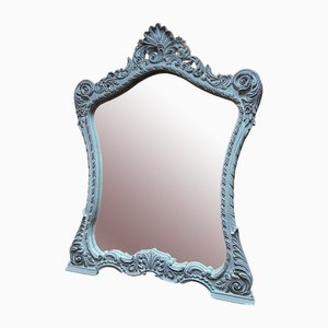 Carved and Distressed Rococo Style Mirror