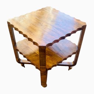 Italienischer Art Deco Tisch aus Nussholz