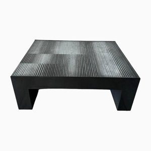 Coffee Table in Zinc by Nerone e Patuzzi for Gruppo NP2, 1970s
