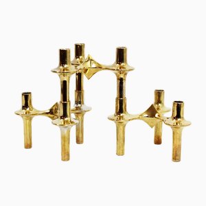 Modular Candleholders attributed to Fritz Nagel for BMF, Set of 3