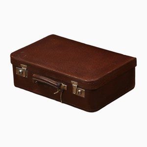Brauner schwedischer Vintage Koffer