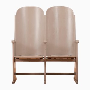 Panca a due posti in legno con cornice, 1926