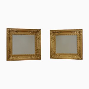 Espejos de pared, década de 1850. Juego de 2