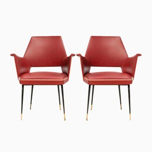 Set of Italian Armchairs, 1970s