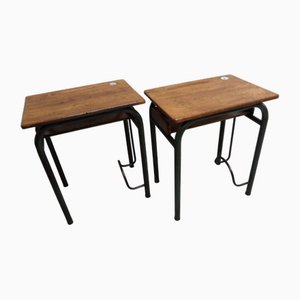 Vintage School Desks, 1950s, Set of 2