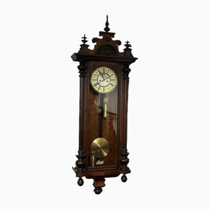 Viktorianische Regulator Uhr mit Doppelmessing Gewichten, Wien