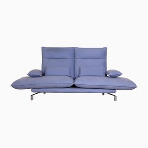 AV 400 Two-Seater Sofa in Blue Fabric from Erpo