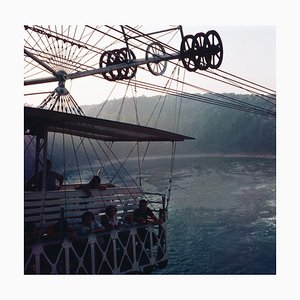 Tourists in a Ropeway Carriage Over the Niagara Falls, USA / Canada, 1962 / 2020s, Photograph