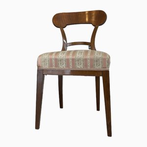 Biedermeier Lounge Chair in Nut Wood
