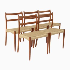 Chaises de Salle à Manger Vintage par Søren Ladefoged pour Sl Møbler, 1960s, Set de 6