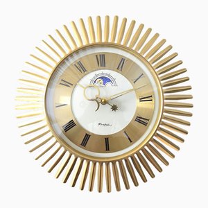 Sunbust Moon Phases Wall Clock from Richter Quarz