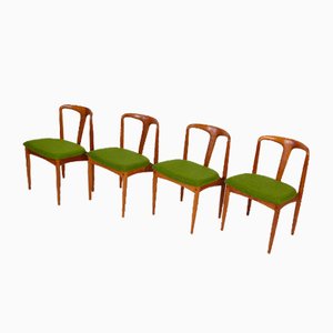 Mid-Century Danish Teak Chairs Mod. Juliane by Johannes Andersen for Uldum, 1960s, Set of 4