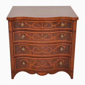 Vintage Sheraton Chest of Drawers in Inlaid Walnut, 1950s