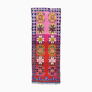 Moderner abstrakter Berber Boucherouit Teppich