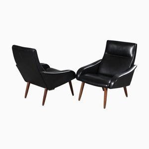 Mid-Century Danish Lounge Chairs from Globe, Set of 2