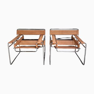 Wassily Chairs by Marcel Breuer for Knoll International, Set of 2