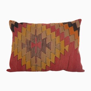 Vintage Geometric Kilim Cushion Covers in Boho Anatolian Handwoven Textile