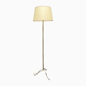 Vintage Brass Floor Lamp, 1950s