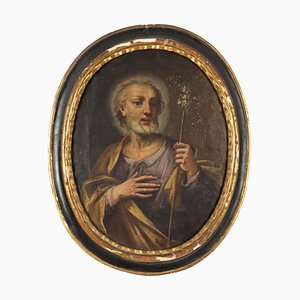 St. Joseph, Oil on Canvas, Framed