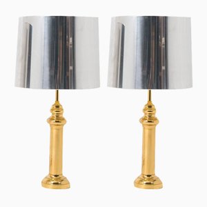 Table Lamps in the style of Maison Charles, 1970s, Set of 2