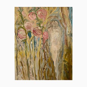Francesca Owen, The Joy of Eden, 2023, Grande Peinture à l'Huile