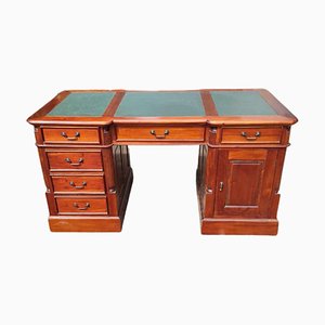 Schreibtisch aus Mahagoni mit 6 Schubladen