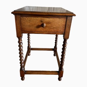 Antique Bedside Table in Wood