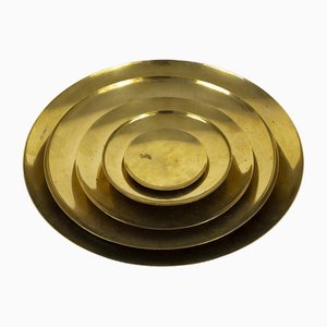 Brass Dishes, 1950s, Set of 5