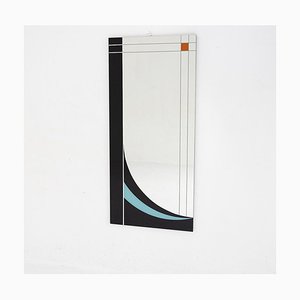 Rechteckiger Spiegel mit Siebdruck, 1970er