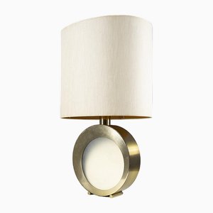 Table Lamp in Brass and Glass, 1960s